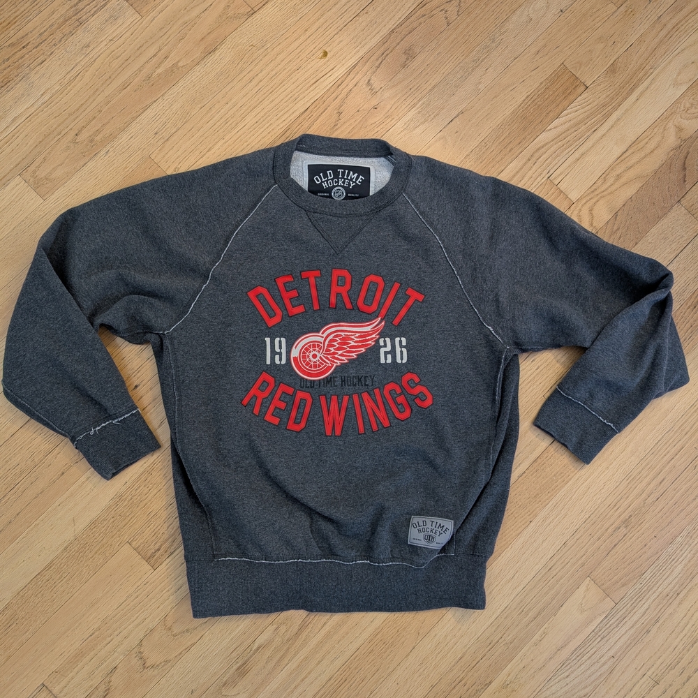 Gray Detroit Red Wings Sweater